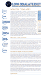 Mobile Screenshot of lowoxalate.info